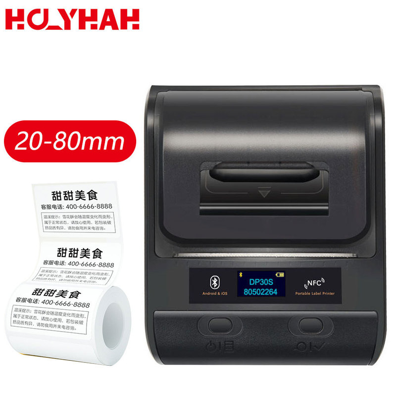 DP30S label printer commodity price tag machine handheld portable 80mm cable express label pricing machine