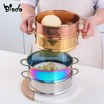 18cm小蒸笼304不锈钢 家用蒸锅笼包子馒头小笼包蒸屉迷你双耳蒸笼