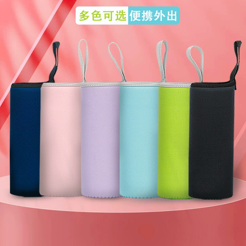 360ml веревка стеклянная чашка чашка чехол теплоизоляция мультяшный чехол для воды водолазный материал для домашнего переносного сумочка