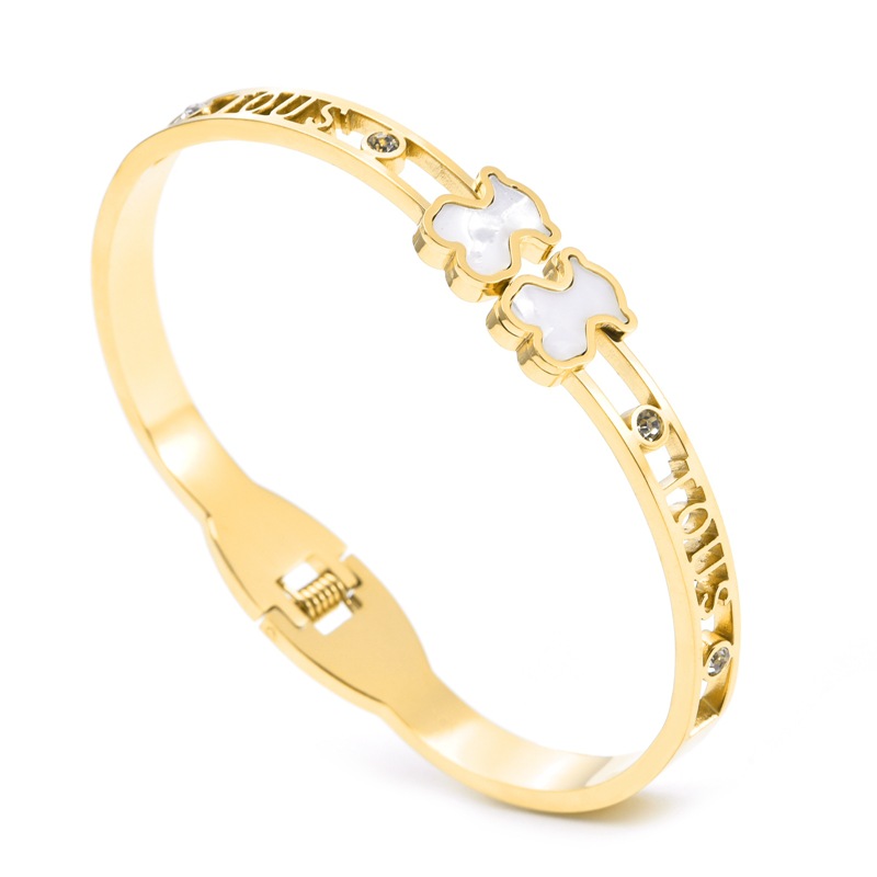 Pulsera de oso dorado