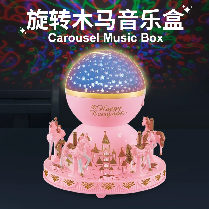 Lightweight rotating children's music box, Birthday gift