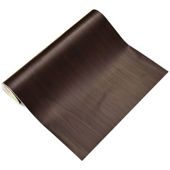 5YA1黑胡桃木紋3D立體翻新櫥柜子仿木門裝飾家具貼紙防水自粘牆紙