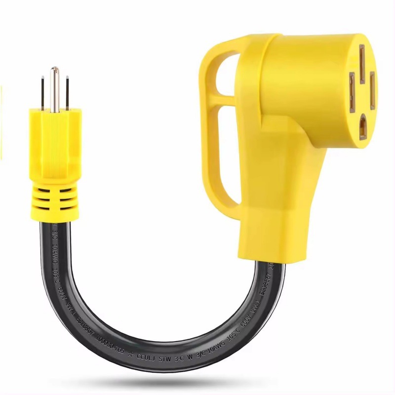 美标充电桩连接线 14-50R 6-20P 10-50P 房车游艇转换插头电源线