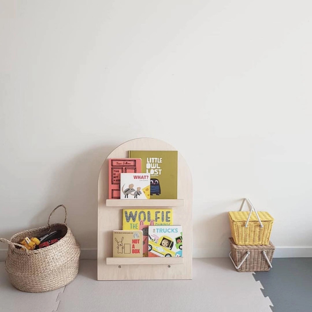 Children's Bookshelf Picture Book Shelf Kindergarten Solid Wood Storage Bookcase Home Simple Floor-standing Creative Baby Bookshelf