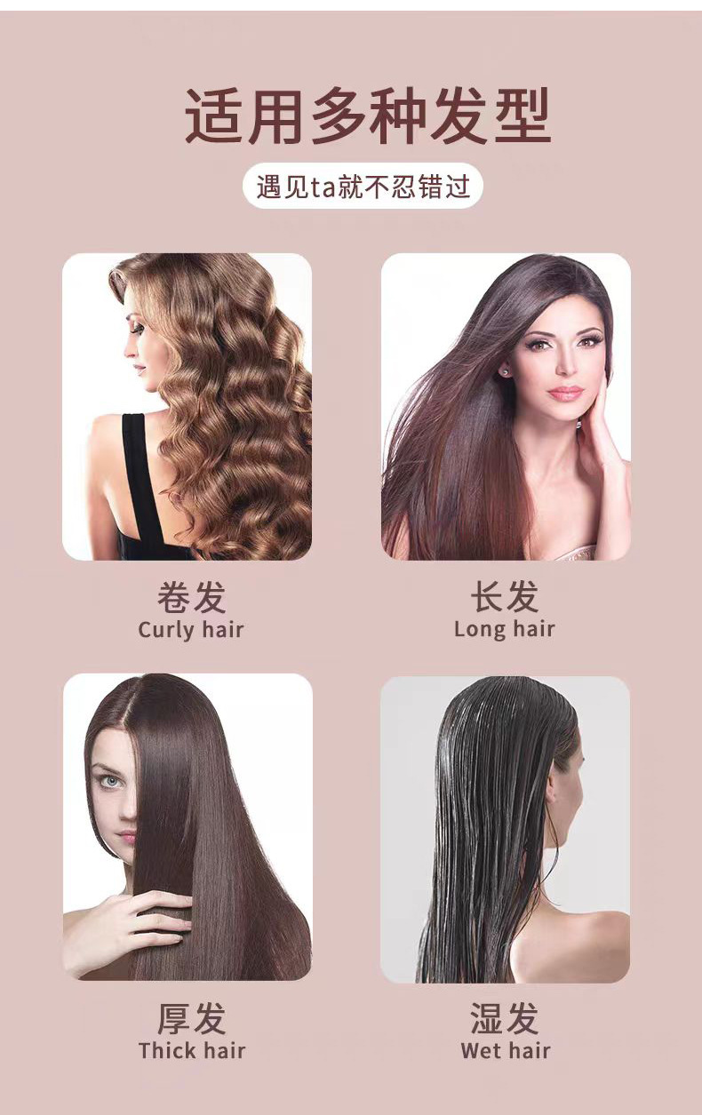 LMLTOP Cartoon big-eyed cat hair Comb, cute silicone handle straight hair comb, long hair smoothing comb SY754 undefined