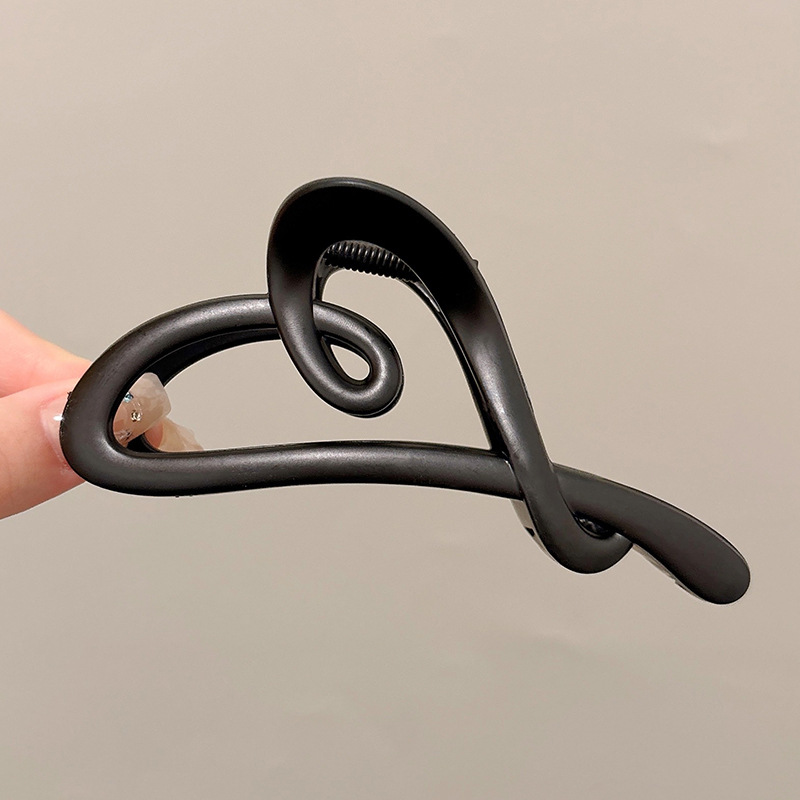 Clip de tiburón grande, clip de agarre para el cabello de placa de sensación de alta calidad, horquilla de temperamento, nuevo estilo, horquilla de gran volumen, tocado de primavera y verano, mujer