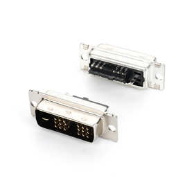 DVI 18+1焊接公头dvi焊线头DVI-I插件显卡接线端子厂家直销