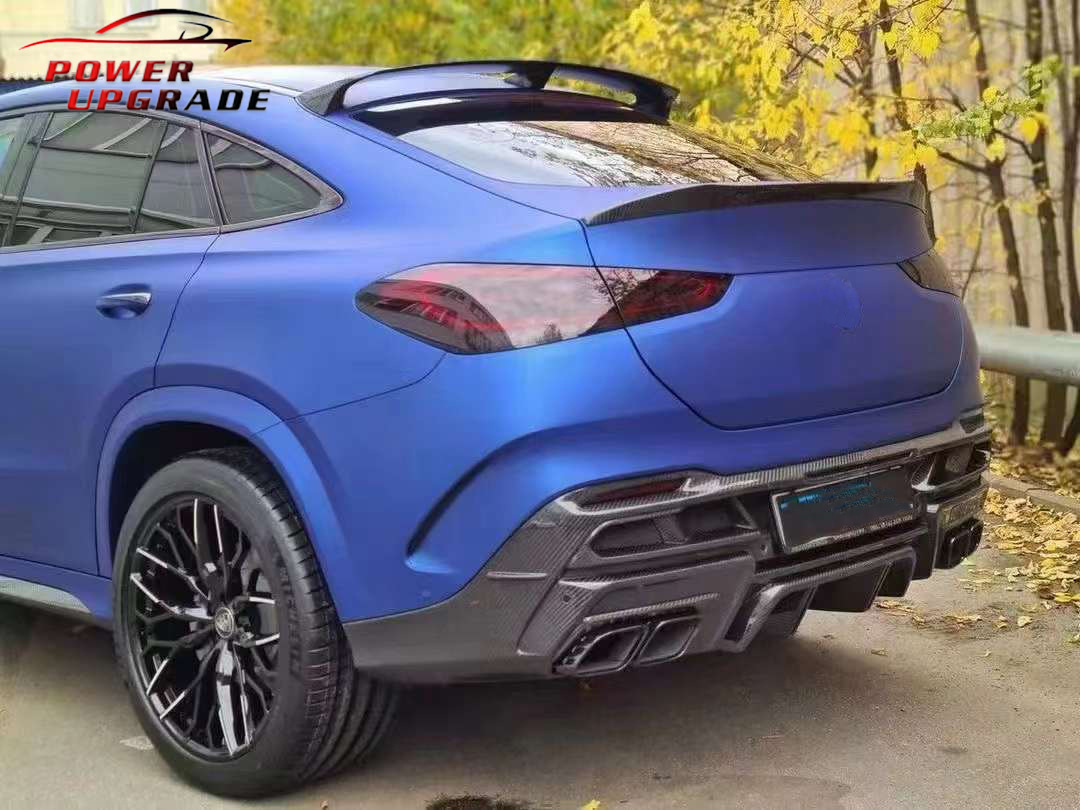 Suitable for Mercedes-Benz Gle Coupe W167 Modified Rear Bumper Carbon Fiber Ld Style Rear Lip Exhaust Pipe Kit