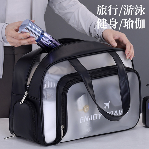 Double-layer swimming storage bag, travel dry and wet separation, special waterproof beach bag, large capacity seaside equipment swimsuit bag