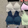 Sports bra, mixed underwear, lace wireless bra, sports top with cups for elementary school students, beautiful back