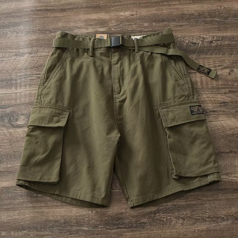 Heavyweight Casual Cargo Shorts for Men, Summer 2025 New Trendy Large Size Stylish Multi-Pocket Casual Knee-Length Shorts