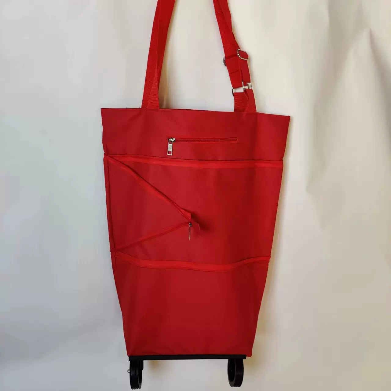 抖音爆款折叠购物车手拉车伸缩拖轮包超市购物袋买菜车轮子包带轮