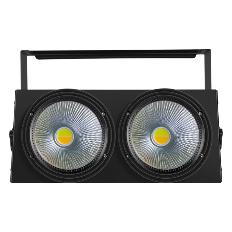 Wenjing etapa 200W dos ojos audiencia luz COB Luz de inundación par barra de luz rendimiento superficie luz 2-ojo Luz de relleno