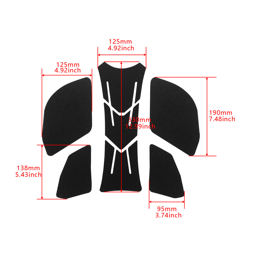 Aplicable a Ducati V4 Panigale V4R V4S 2022 - pegatinas de tanque de combustible de motocicleta pegatinas de hueso de pez