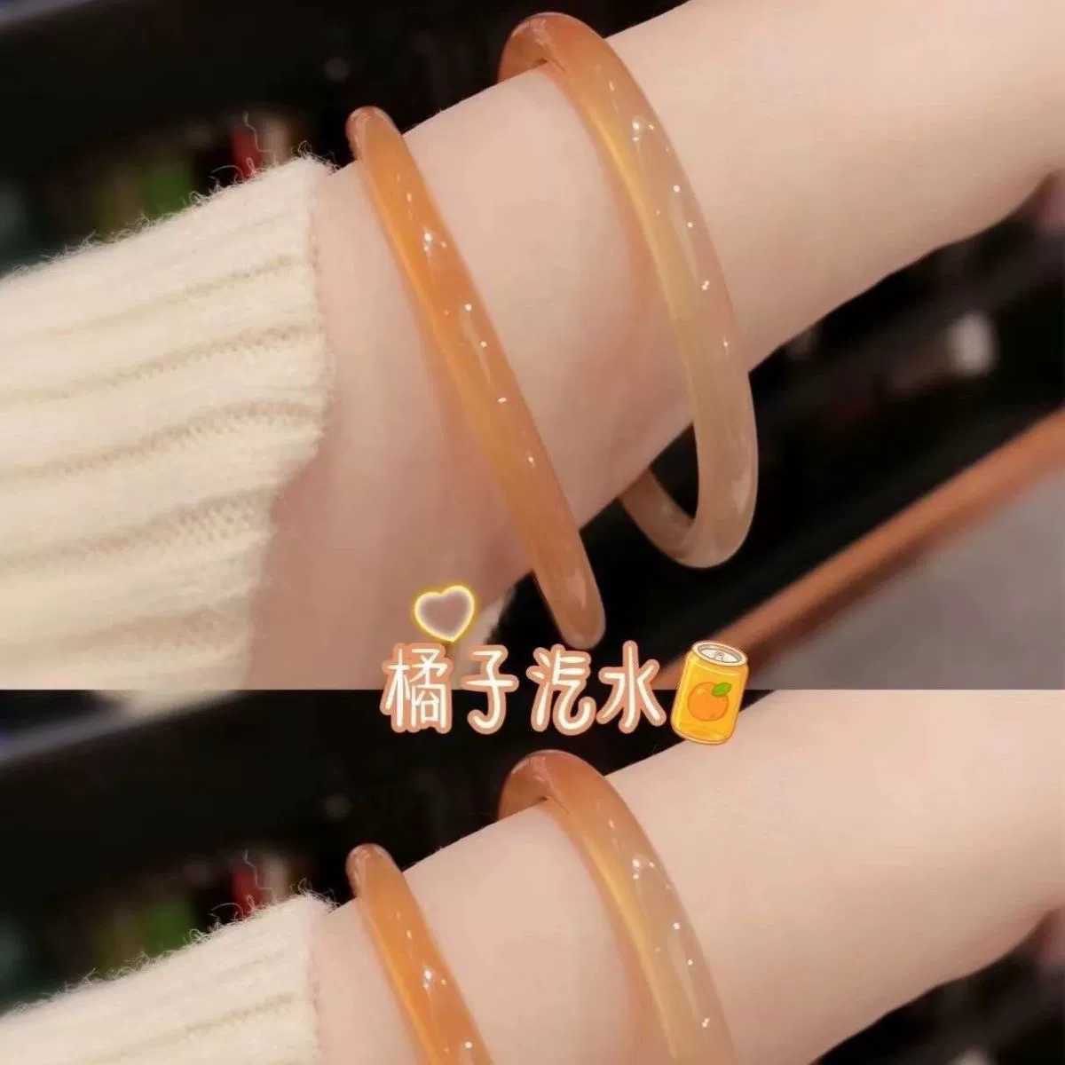 Брендовый стеклянный браслет, тонкий ханфу-аксессуар