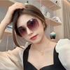 Fashionable sunglasses, sun protection cream, glasses solar-powered, 2022 collection, Korean style, UF-protection, internet celebrity, gradient