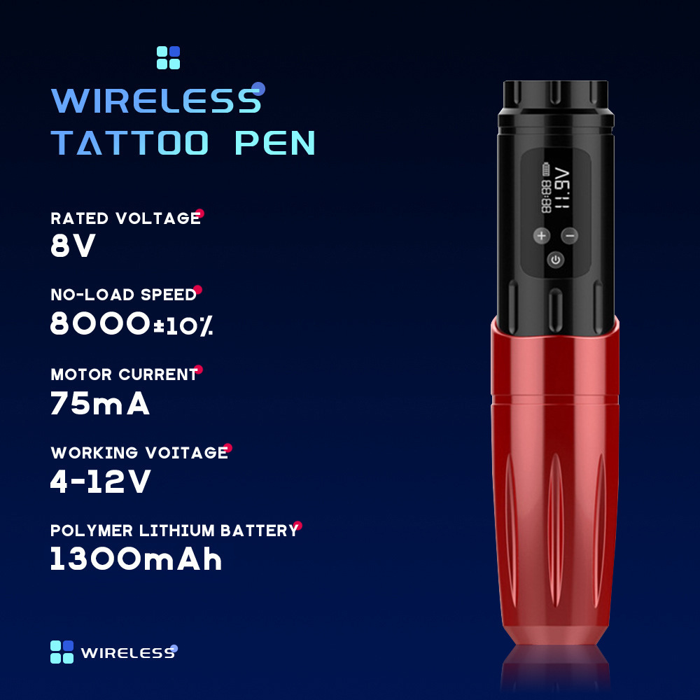 Conjunto de máquina de tatuaje transfronteriza para principiantes Juego completo de batería de tatuaje todo en uno Cinta de bolígrafo Pantalla LCD Máquina de tatuaje