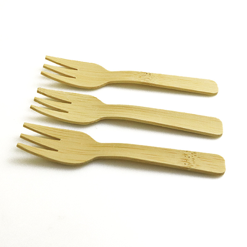 Cuchillo de bambú desechable cucharada de helado cucharada de 9 cm cucharada de bambú cucharada de pastel cucharada de horquilla