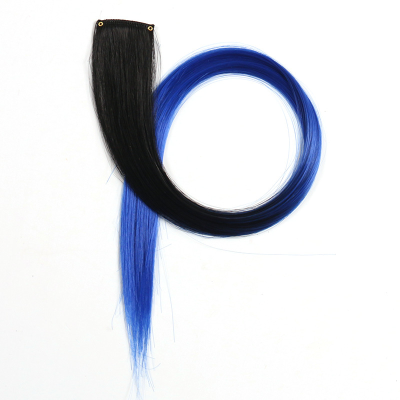 Perucas de color teñido bicolor tricolor orejas teñido una pieza de teñido extensión de cabello fábrica de pelucas en stock al por mayor