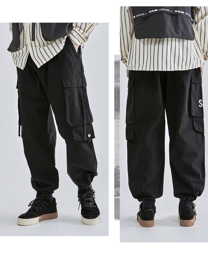 Herrenbekleidung Thai King Herrenbekleidung Tide Brand Overalls Herren 2024 Herbst Neue Herrenhosen Jugend Bedruckte Freizeithosen_voghion.com