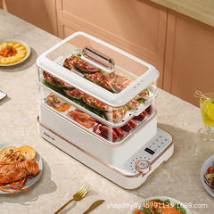 長方形蒸魚專用電火鍋大瓦數大容量速熱炒菜家用宿舍多功能電蒸鍋