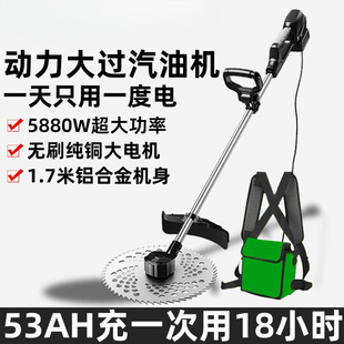 ♤ Imported Electric Lawn Mower Rechargeable High-Power Lithium Battery Agricultural Harvesting and Weeding Backpack Large-Capacity Garden