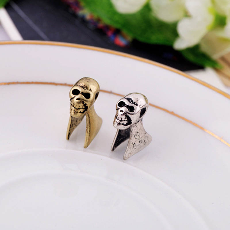 Wholesale Jewelry Retro Skull Shape Copper Ear Clip Nihaojewelry display picture 3