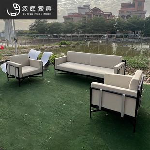 Outdoor Leisure Sofa Waterproof Sun Protection Open-Air Villa Balcony Designer Model Room Aluminum Alloy Combination Single Chair