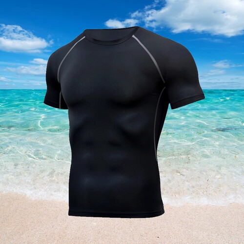 Cross-border swimsuit, men's top, long-sleeved pantsuit, swimming trunks, swimming equipment, sunscreen swimsuit, surfing, hot spring, jellyfish diving