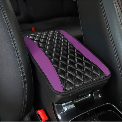 pad, wholesale, Armrest box pad - assembled-diamond-shaped-purple-armrests