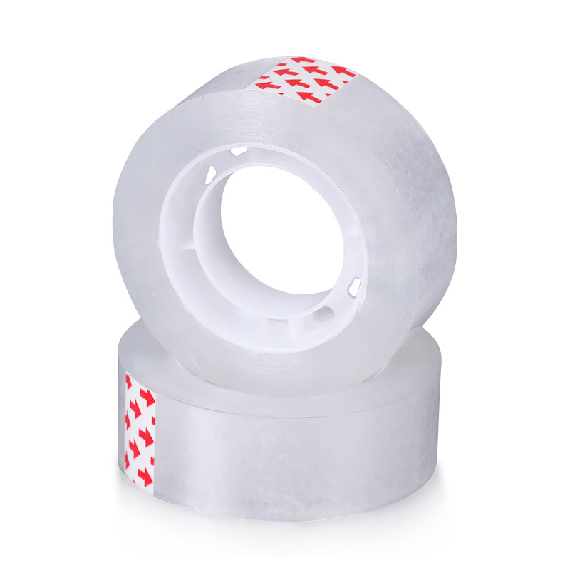 Caja entera al por mayor cinta de oficina Tarjeta de succión papelería paquete de tres con Caracol adhesivo transparente Oficina transparente pequeño paño adhesivo