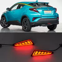 Подходит для Toyota CHR специальные светодиодные дневные ходовые огни C-HR модификация заднего противотуманного фонаря задний бампер