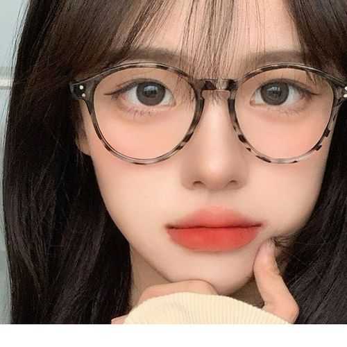 新款复古圆框防蓝光平光镜网红同款素颜神器男女同款学生眼镜框架