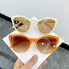 Brand sunglasses, retro fashionable trend glasses, 2021 collection, cat's eye, European style