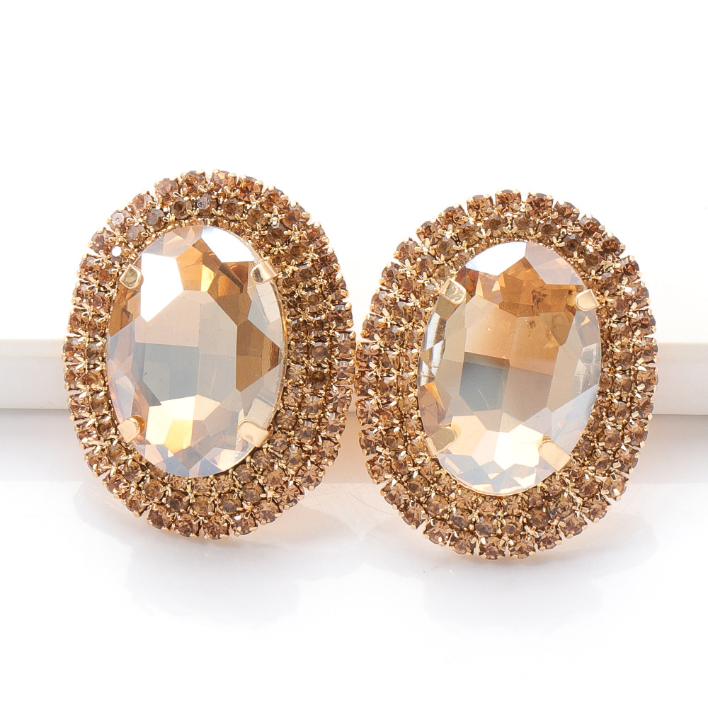 Boucles D&#39;oreilles En Alliage De Diamants Coréens En Gros display picture 7