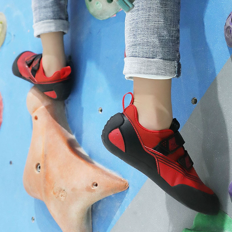 Детские ботинки для скалолазания, специализированные indoor начальная школа, начинающие мальчики и девочки, вход на улицу, крепко держат скалу