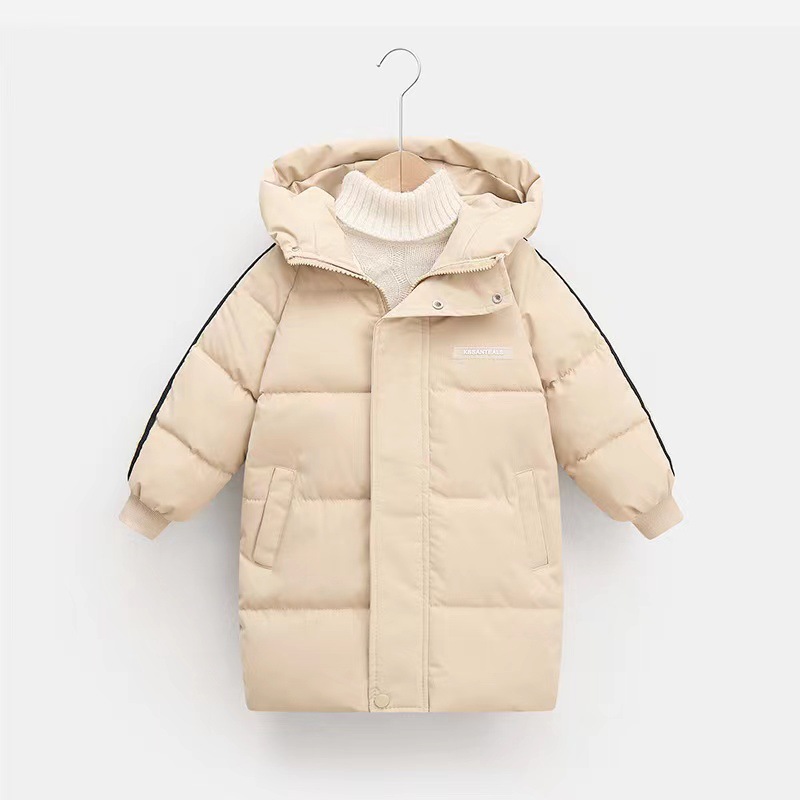 Winter Neue Verdickte Lange Jungen und Mädchen Daunen Baumwolle Kleidung Mittlere Große Kinder_voghion.com