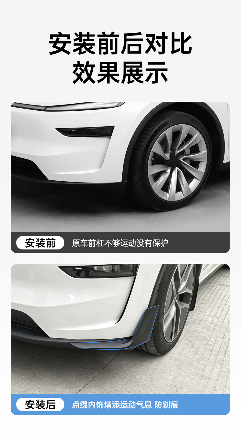 Suitable for Tesla's new Model Y bumper, spoiler, and modification accessories
