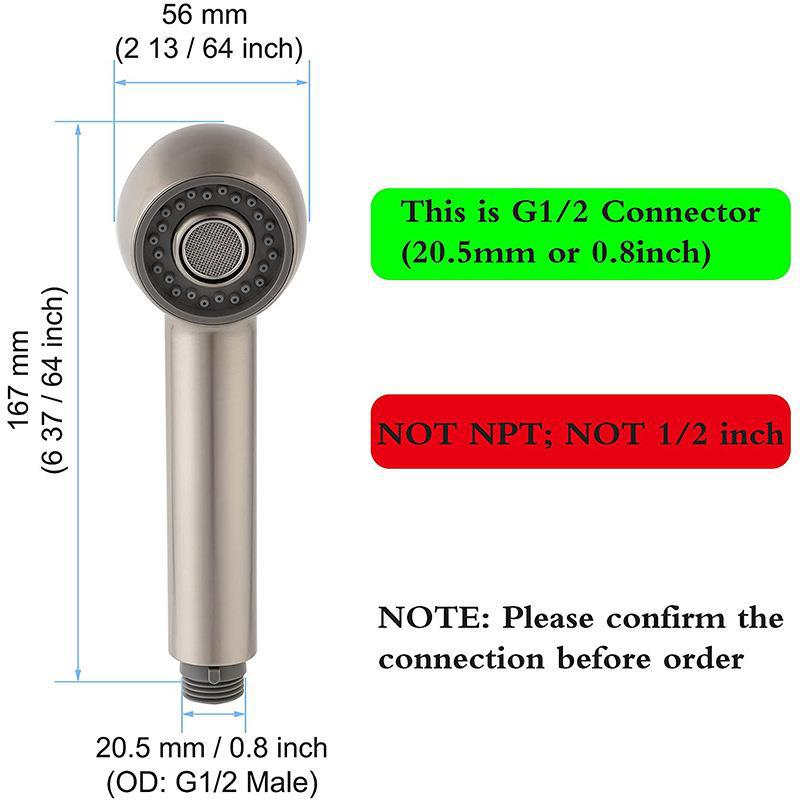 ABS shower head, kitchen sink, pull-out faucet, small shower head, two-function handheld shower head undefined