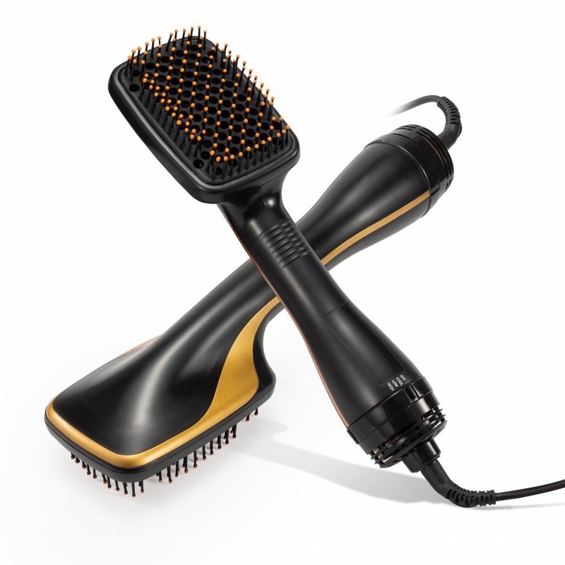 スクエアコーム Amazon 2-in-1 ホットエアコーム ドライ＆ウェット ヘアアイロン マイナスイオン ヘアアイロン 収納式 マイナスイオンヘアアイロン|undefined