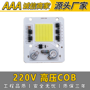 Supply 50W high voltage linear integrated light source 220V COB high power lamp bead 50W integrated light source is white