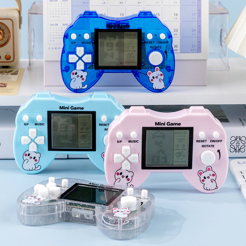 Classic Large-Screen Tetris Handheld Game Console Retro Nostalgic 8090 Handle Handheld Portable Arcade Toy