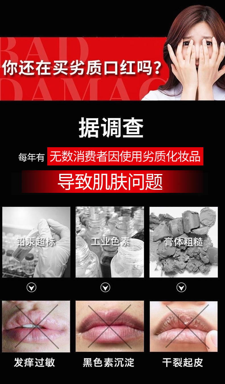 YANQINA Carotene Red Cherry Color-changing Lip Balm Moisturizes and hydrates, does not fade, does not stick to cups, and is a waterproof lipstick undefined