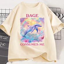 Funny Rage Consumes Me T-shirt Short Sleeve Meme T Shirt Wei