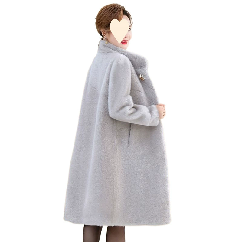 Velvet long jacket for mother, for middle age