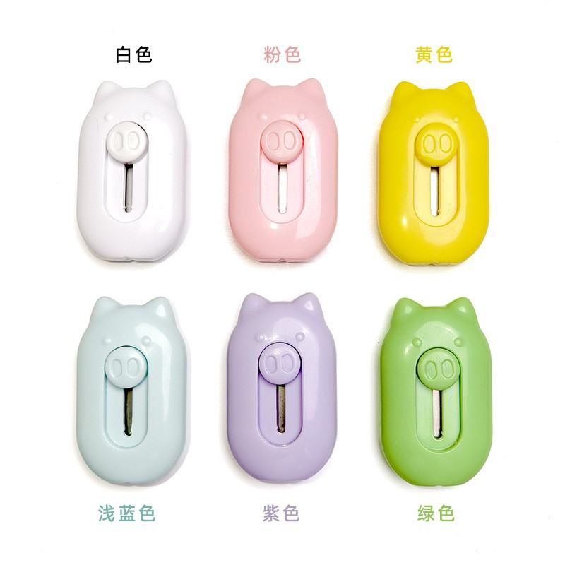 Cuchillo DE ARTE alcancía tamaño pequeño estudiante portátil Express desembalaje sobre cuchillo de corte de papel de oficina estudiante