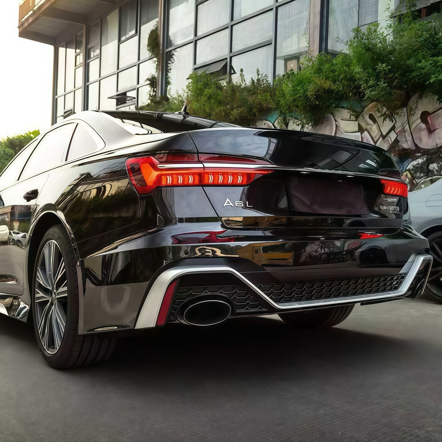 19-26 body kit for Audi A6, modified to resemble the RS6 rear bumper, directly supplied by the manufacturer