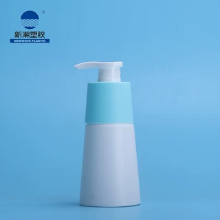新潮塑胶洗护包材 200ML瓶拼色锥形洗发水瓶沐浴露瓶 厂家热卖