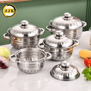 (Wholesale), (Cross-border trading), set floral stainless steel, 4 piece set