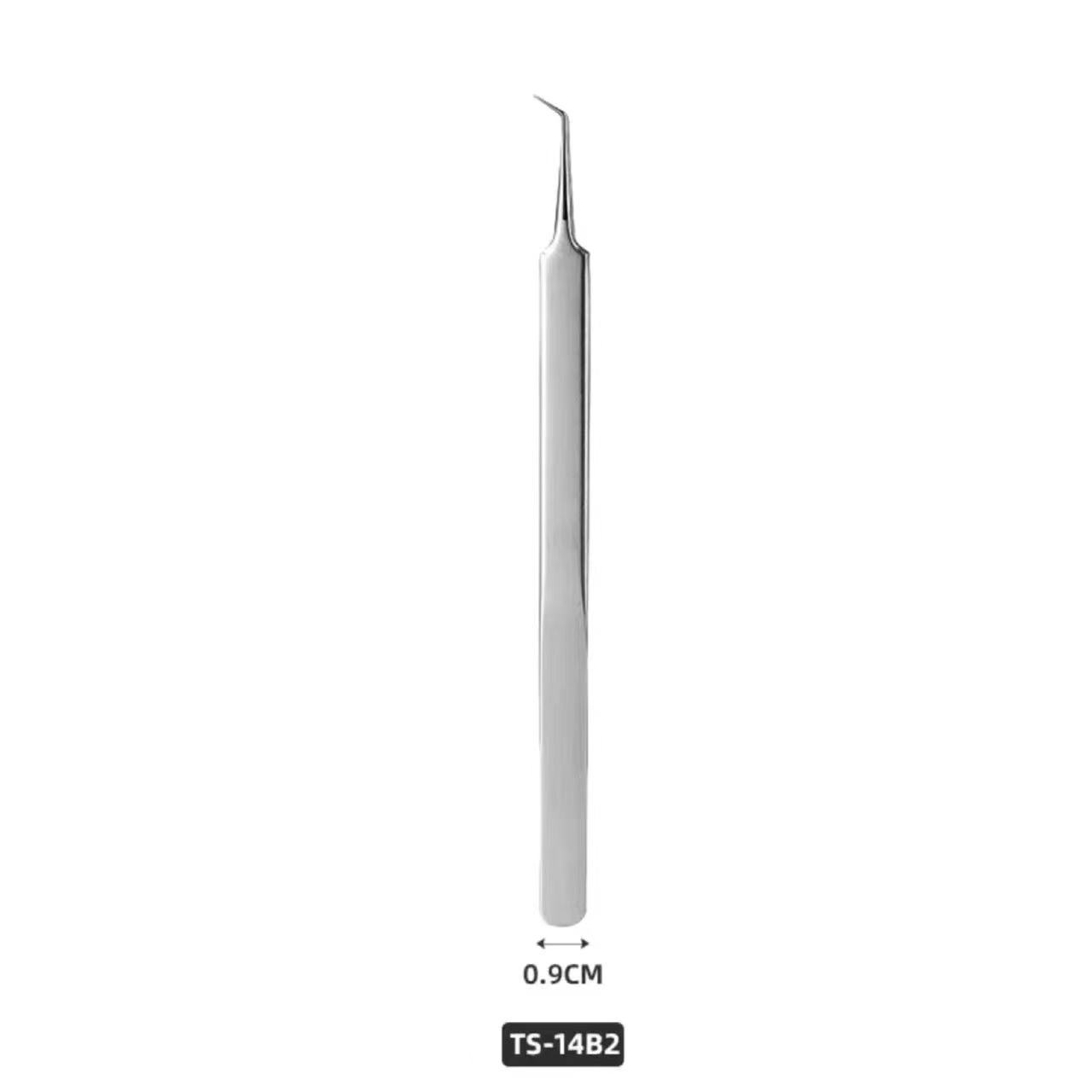Pinzas puntiagudas alargadas pinzas de línea de vuelo de huellas dactilares de reparación de teléfonos móviles pinzas rectas puntiagudas de acero inoxidable antideslizantes